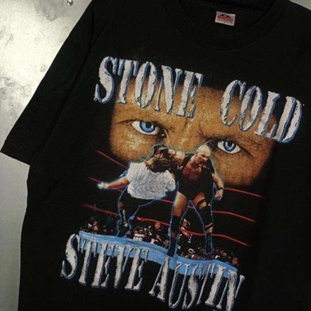 Stone Cold Steve Austin Vintage 90s Mankind WWF Wrestling Shirt XL Mick Foley